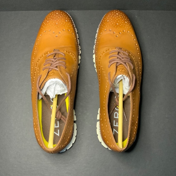 Cole Haan Zerogrand Wingtip Oxford| Men\'s Size 10| British Tan| New main image 6